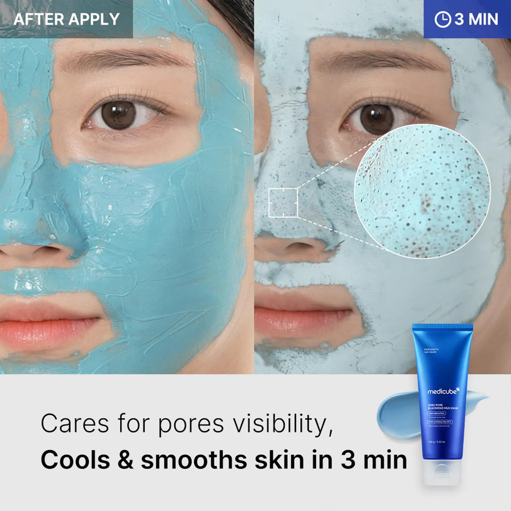 Medicube Zero Pore Blackhead Mud Mask | Deep Pore Cleansing Treatment (100g)