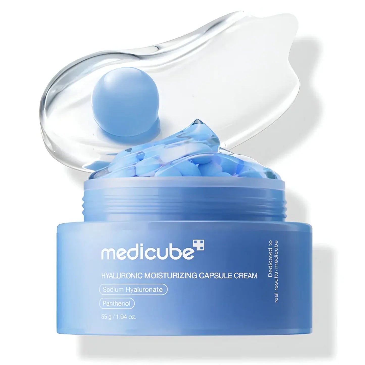 Medicube Hyaluronic Moisturizing Capsule Cream 55g – Korean hydrating face cream with Sodium Hyaluronate and Panthenol